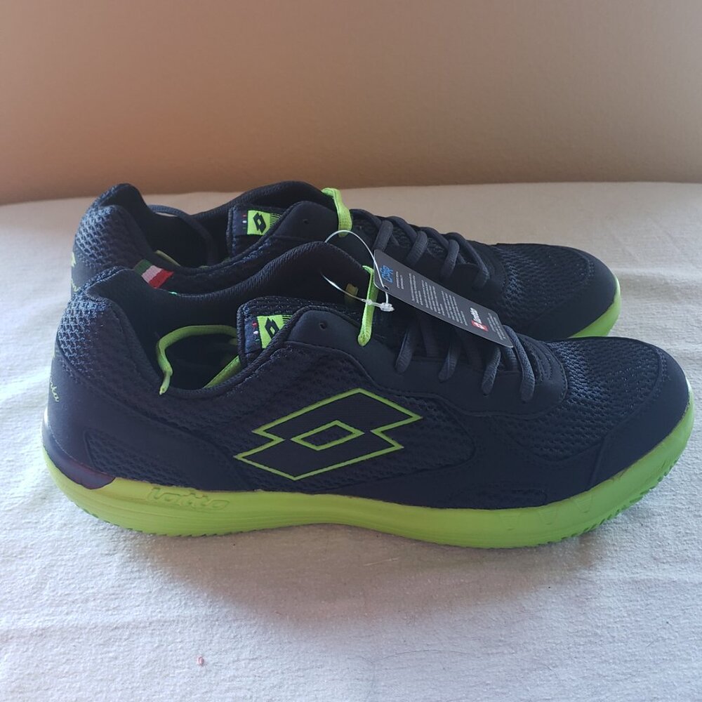 New Lotto Navy Neon Green Sneakers. Men 11,5 - Picture 2 of 10